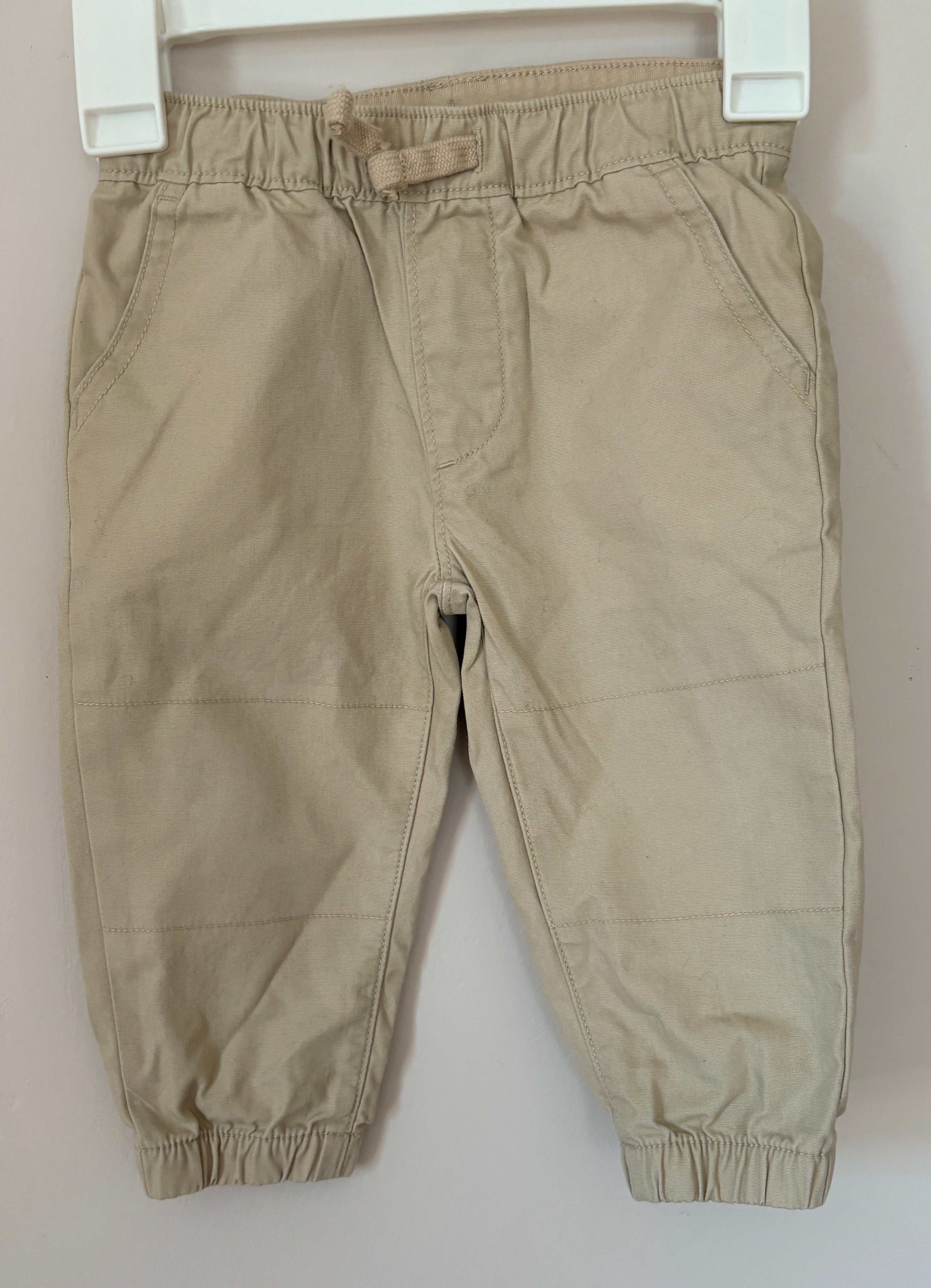 Khaki Joggers | 6-12m
