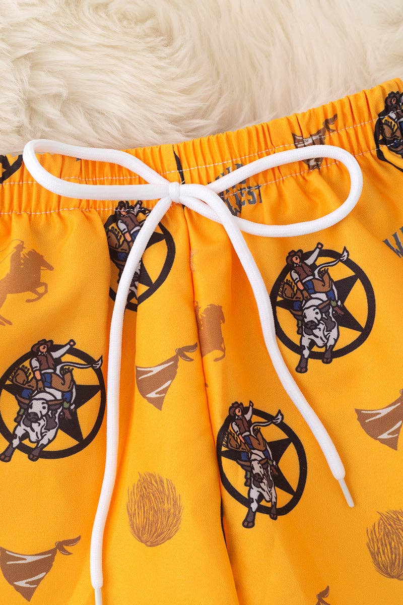 Wild West Swim Trunks