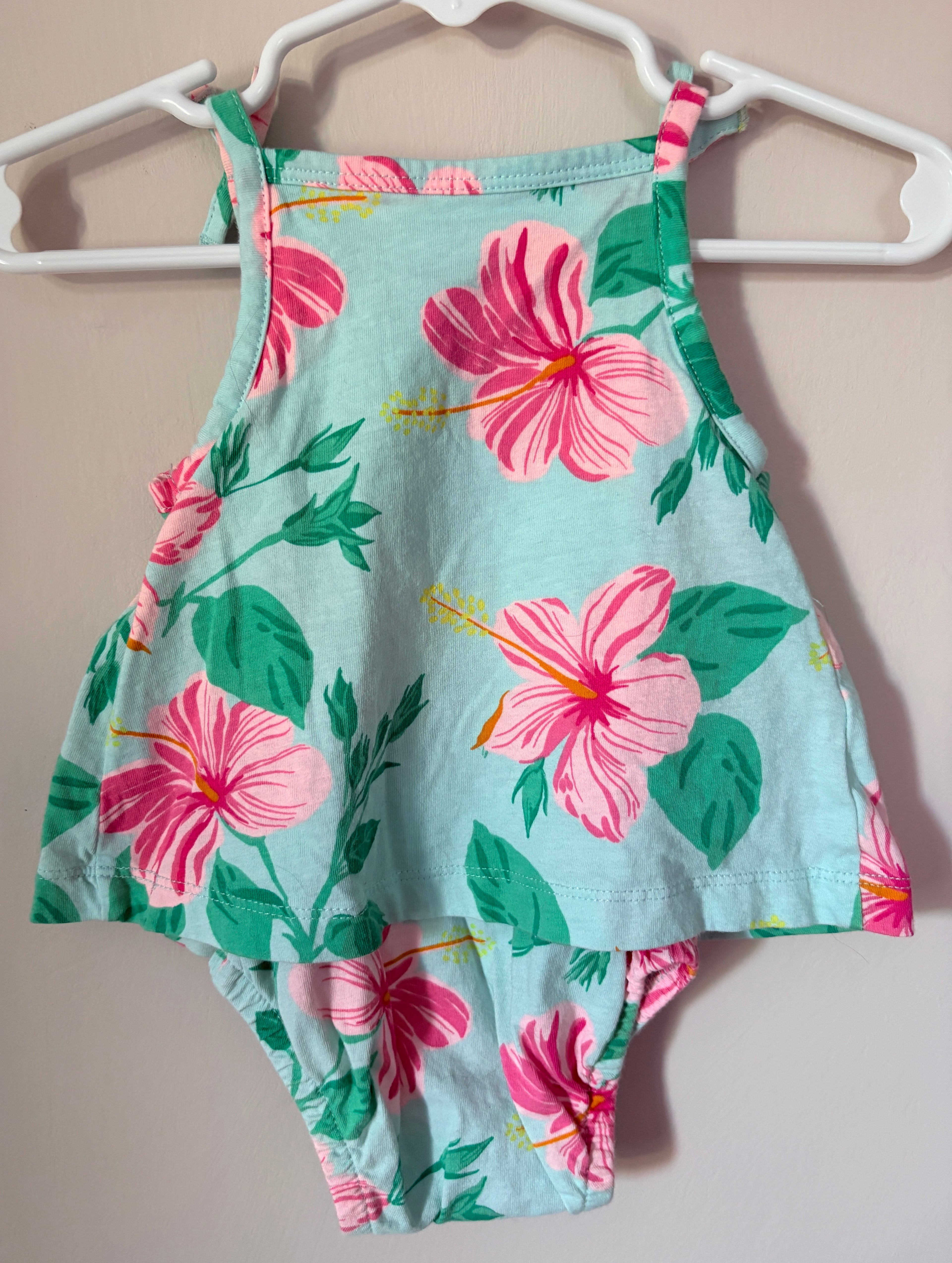 Tropical Floral Sunsuit | 3-6m