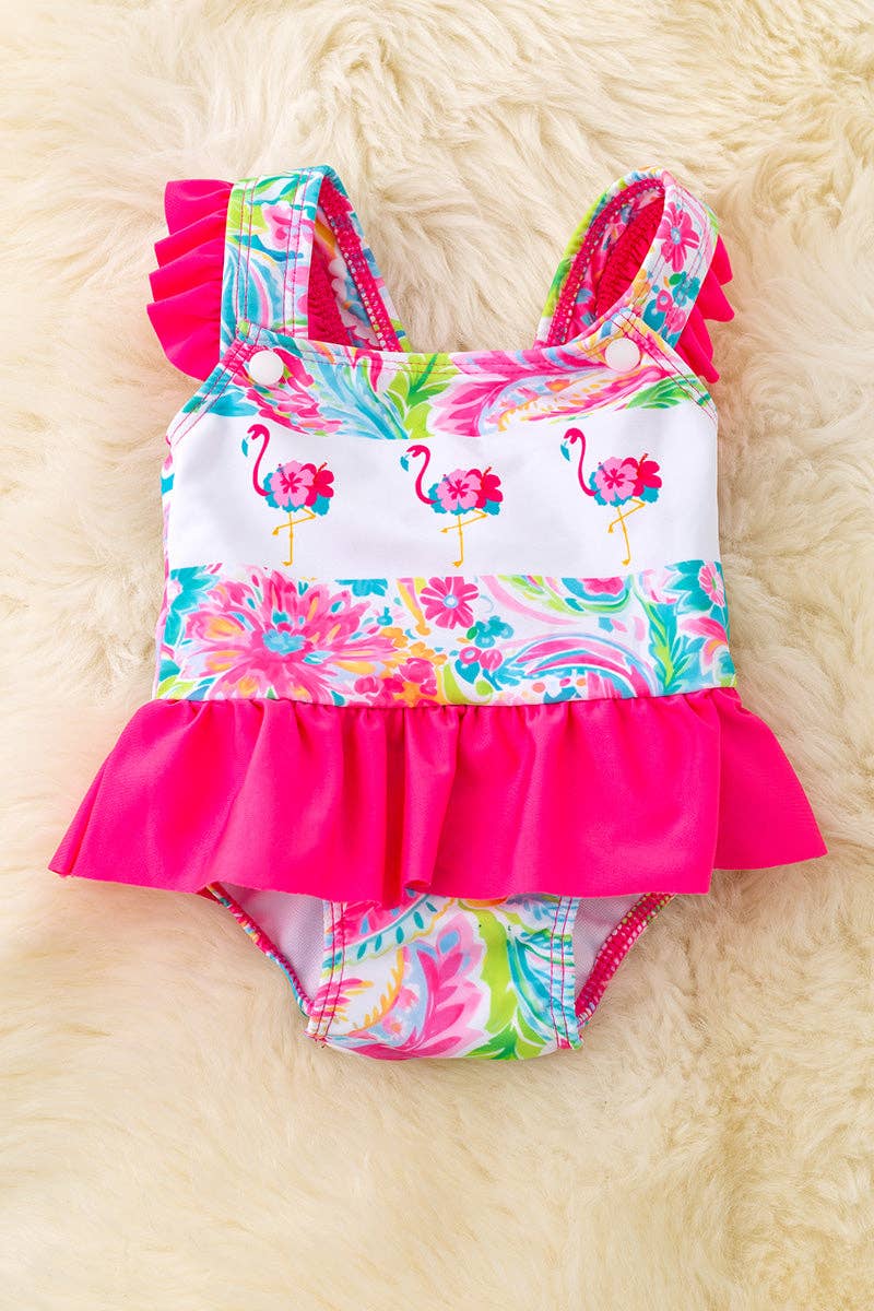 Pretty in Pink Flamingo Swimsuit
