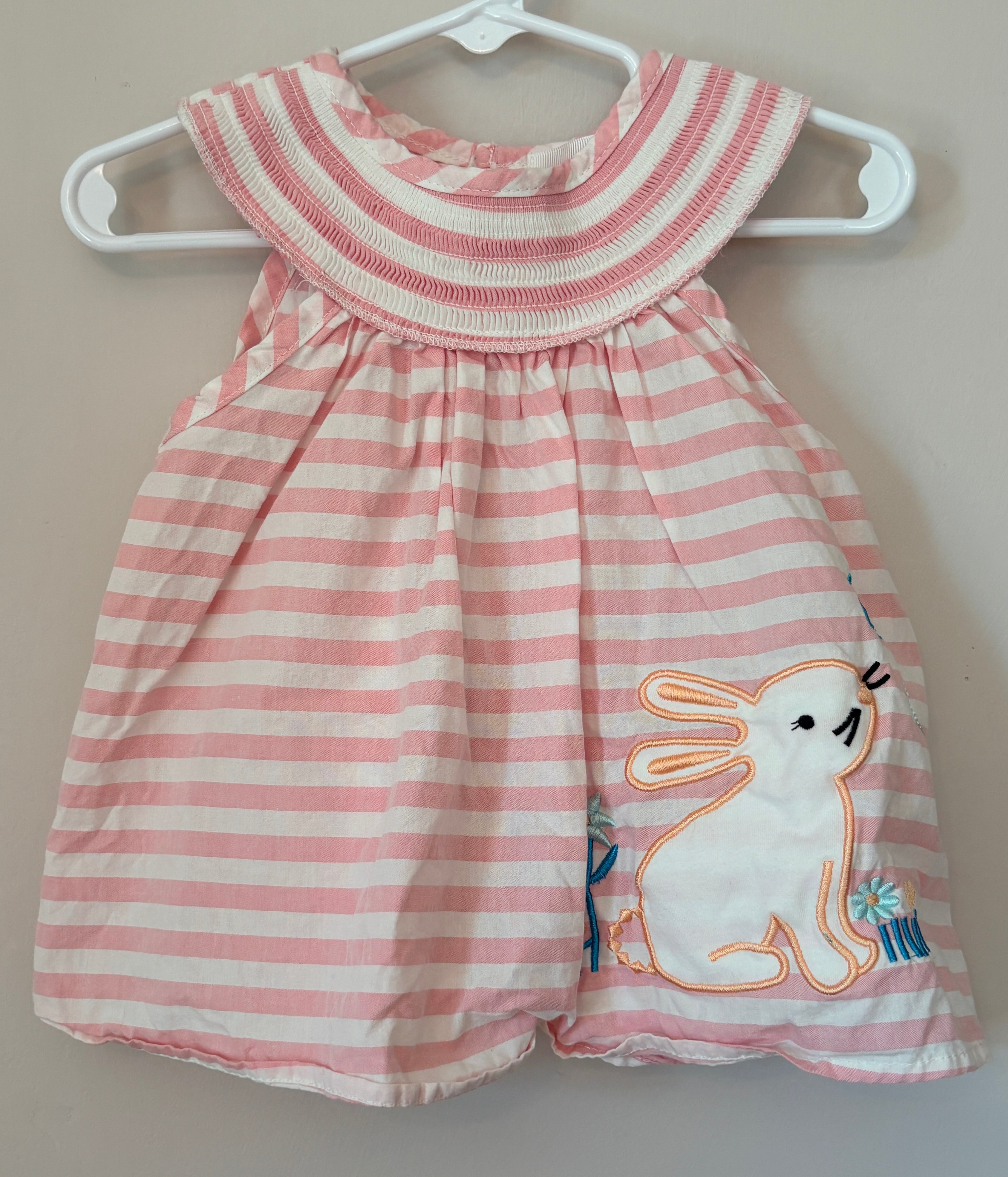 Marie Nicole Pink Bunny Dress | 3-6m