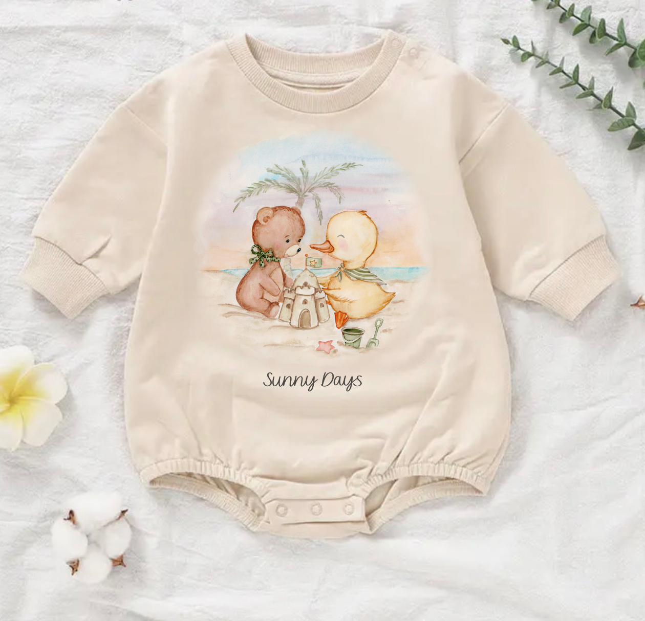 Sunny Days Long Sleeve Bubble Romper