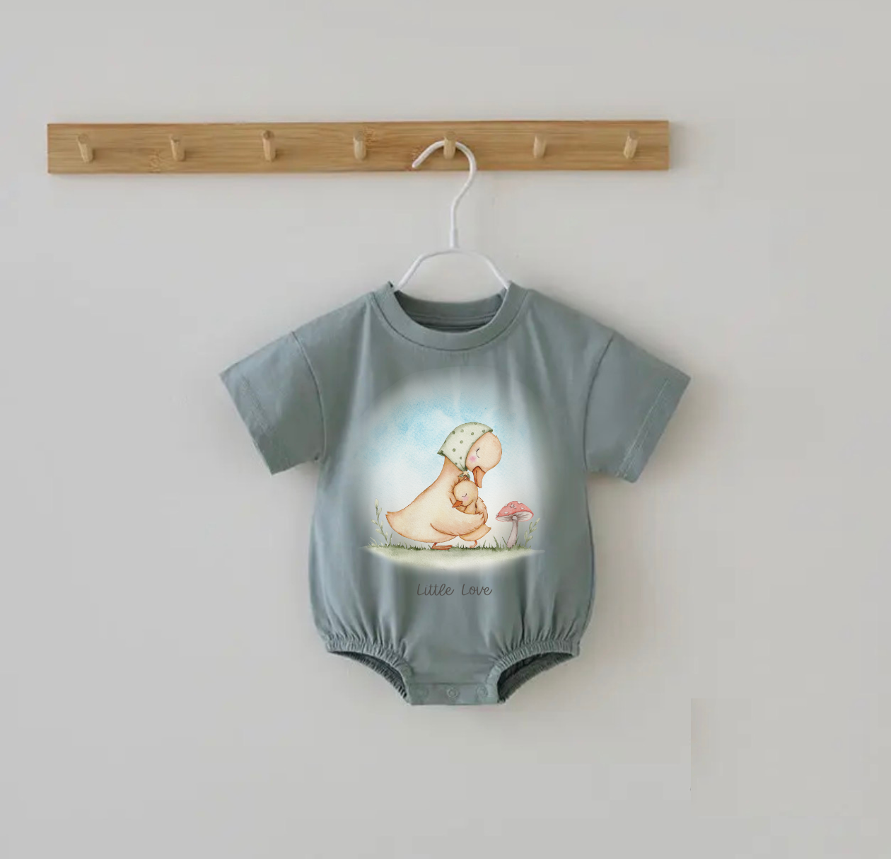 Mama Duck & Little Love Bubble Romper