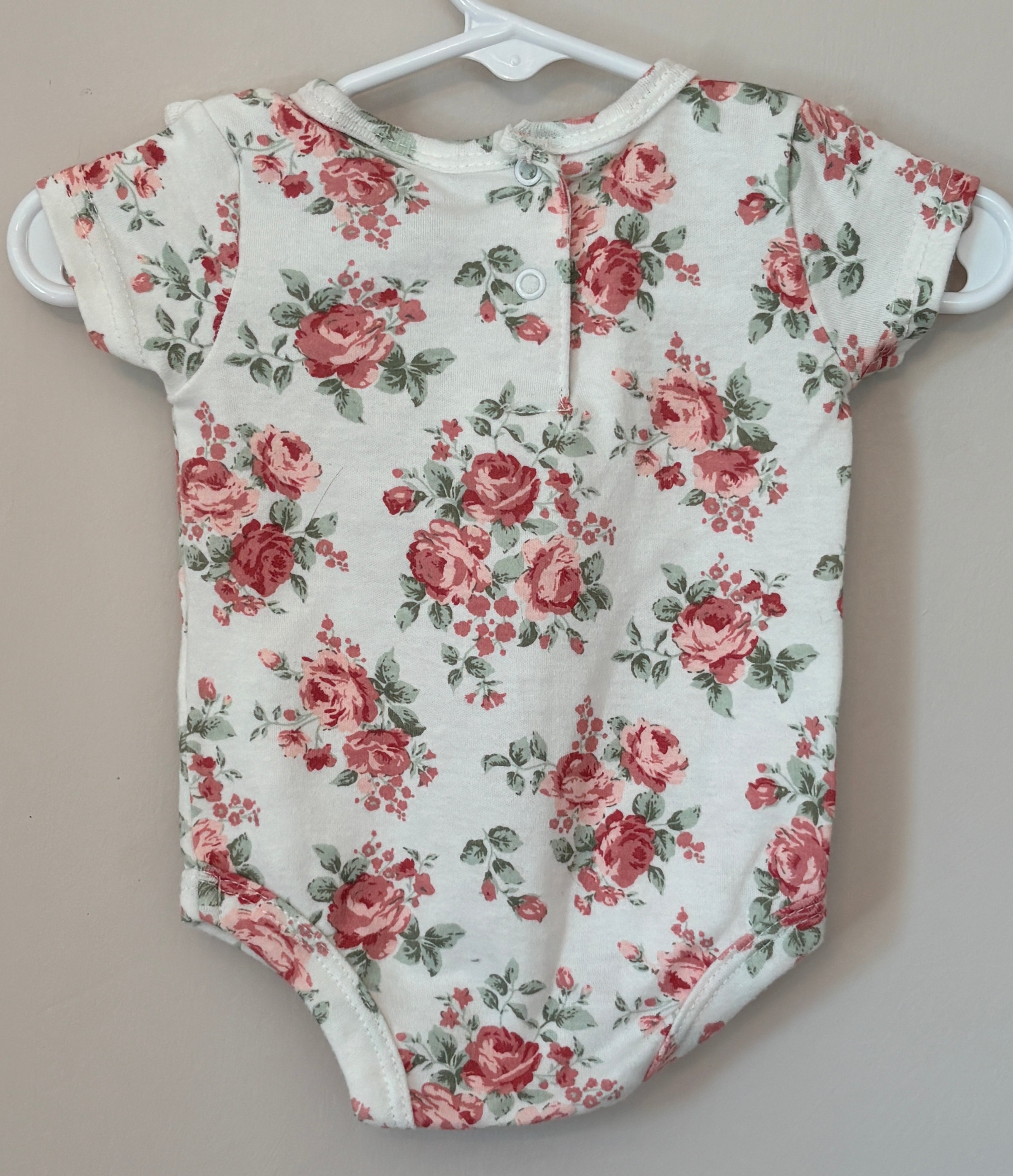 Garden Rose Floral Onesie | 3-6m