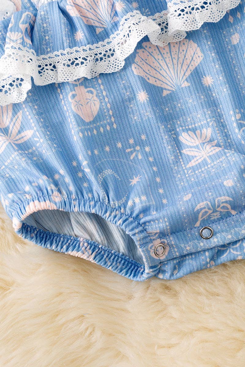 Seashell Ruffle Bodysuit