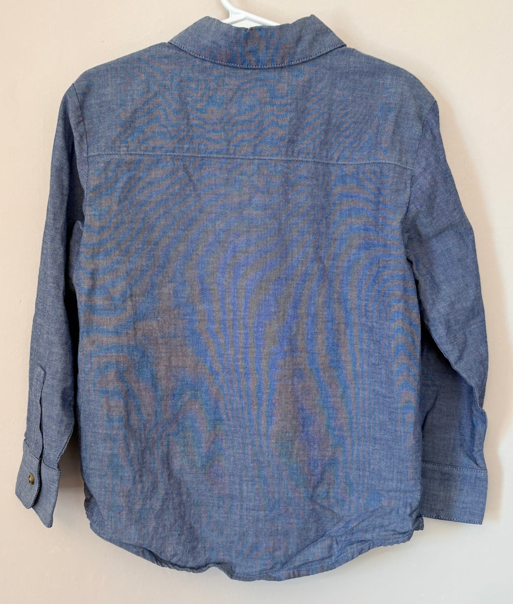 Blue Long Sleeve Button Up | 5T