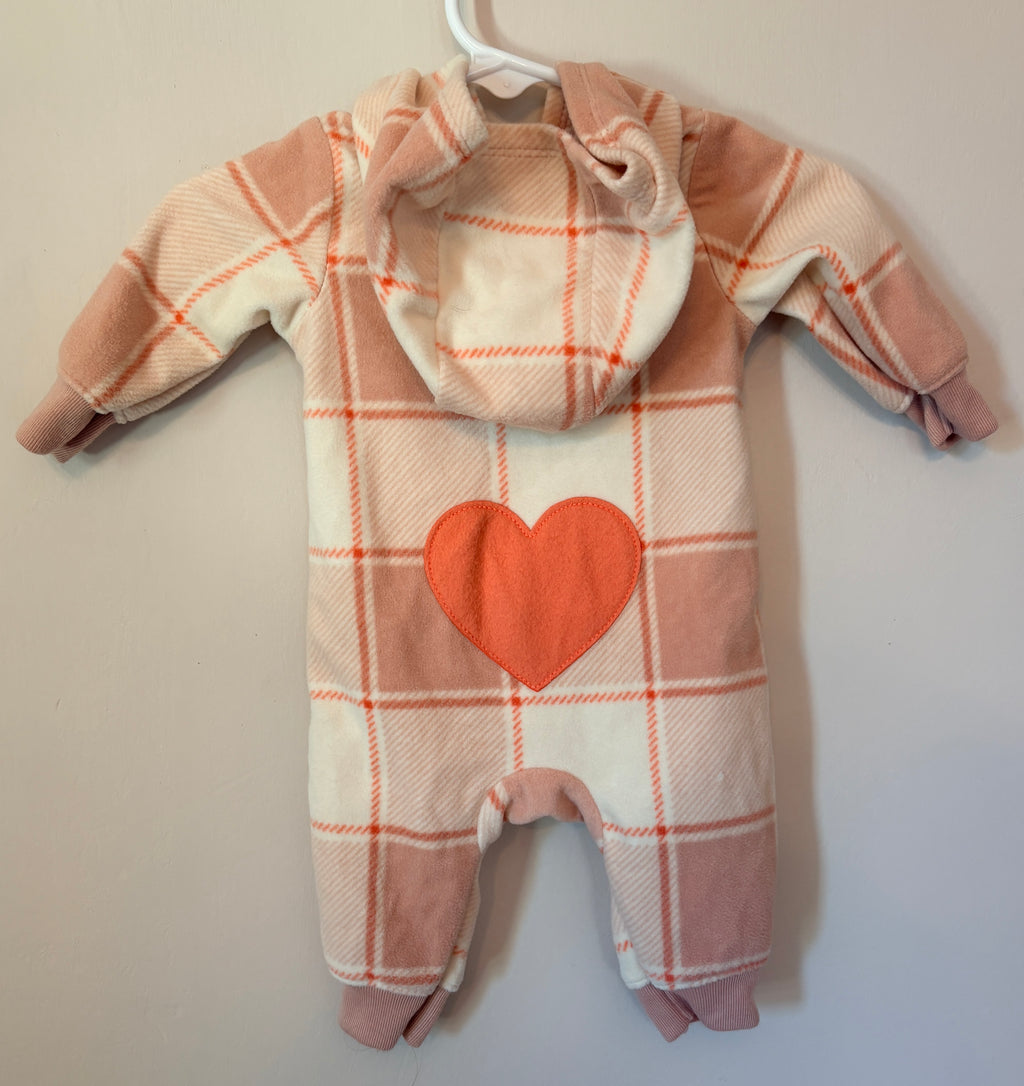Carter’s Plaid Hooded Jumpsuit | Newborn