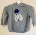 Little Gentleman Bulldog Sweater | 6-12m