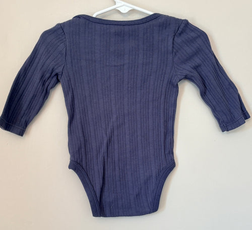 Cloud Island Blue Long Sleeve Onesie | 3-6m