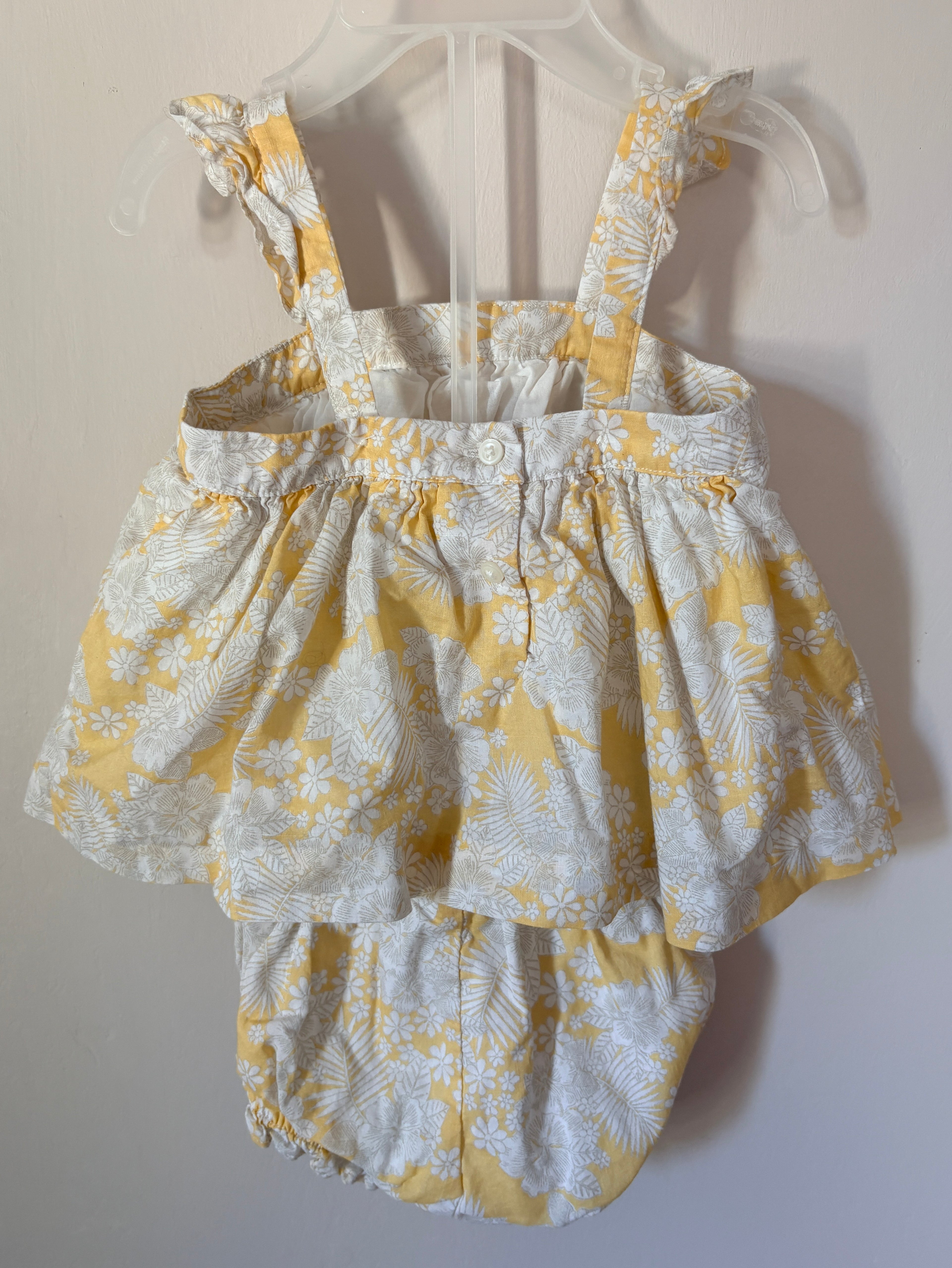 Sunshine Floral Two-Piece Set | 3–6m