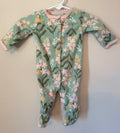 Green Floral Sleeper | Newborn