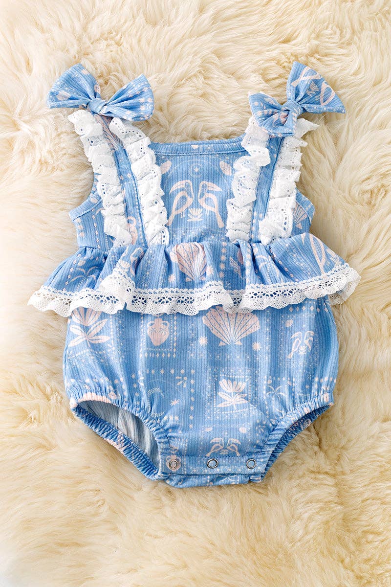 Seashell Ruffle Bodysuit