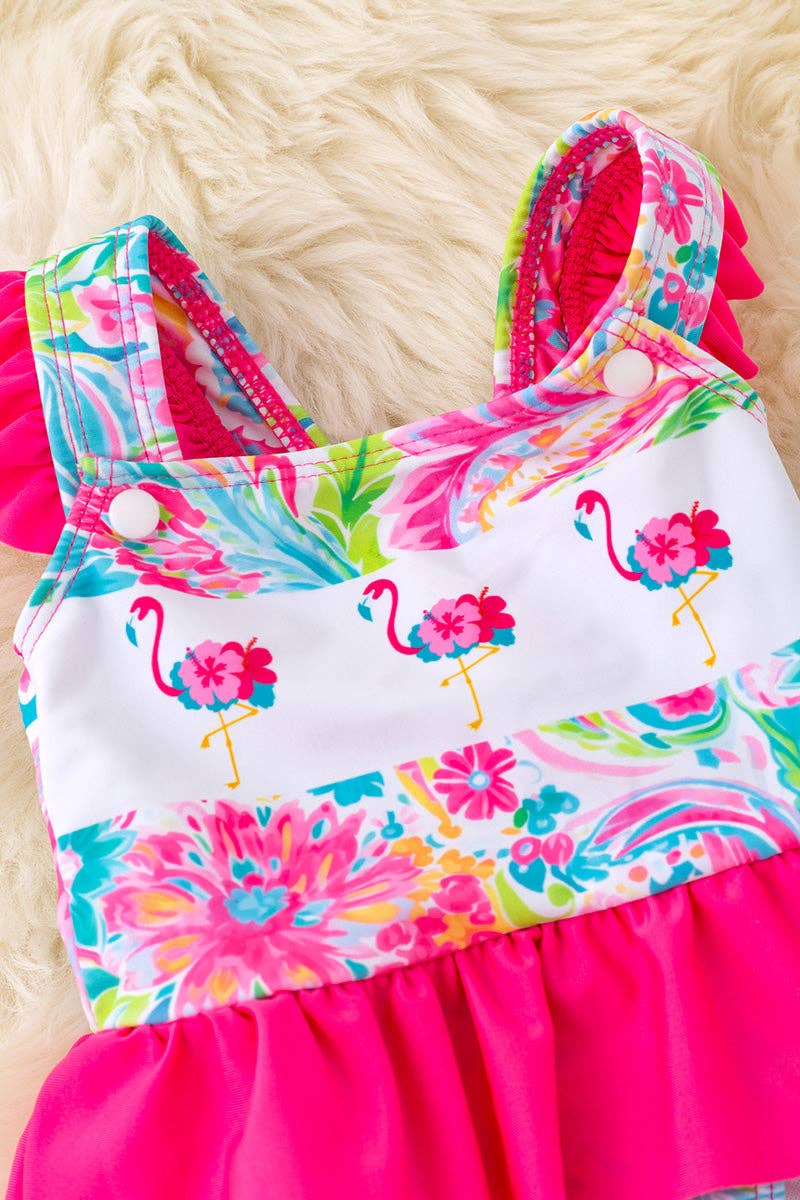 Pretty in Pink Flamingo Swimsuit
