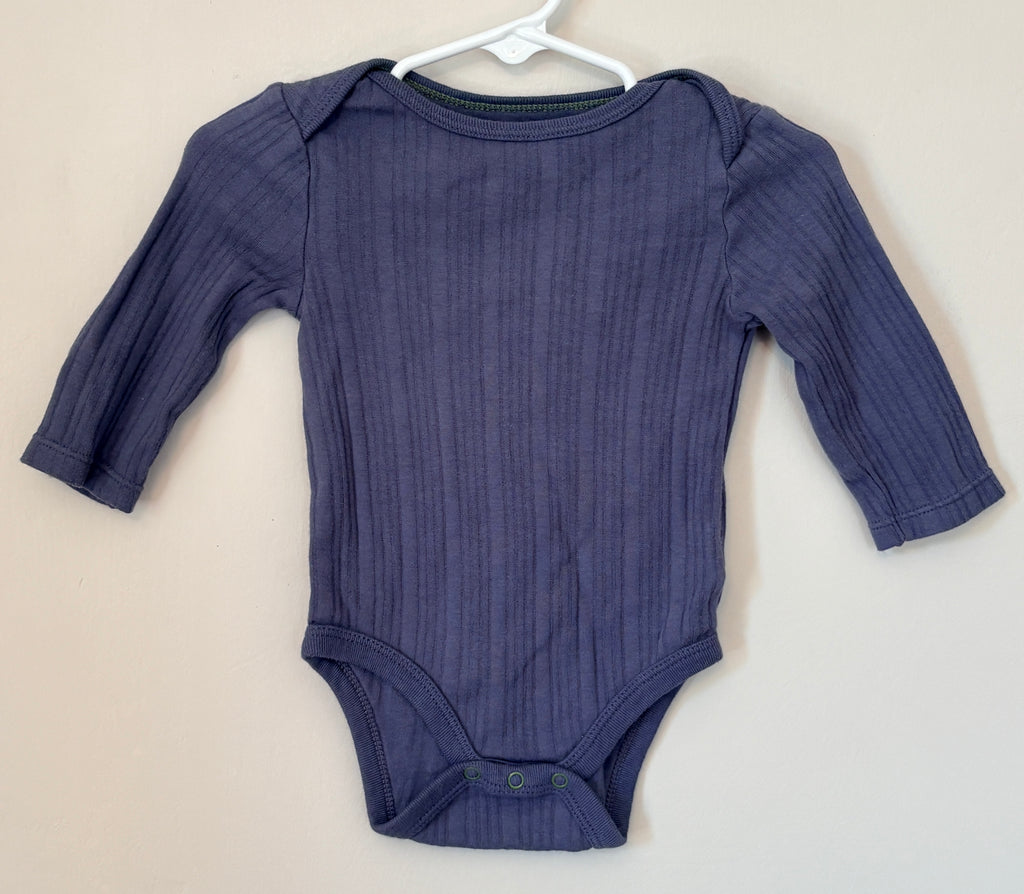 Cloud Island Blue Long Sleeve Onesie | 3-6m