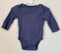 Cloud Island Blue Long Sleeve Onesie | 3-6m
