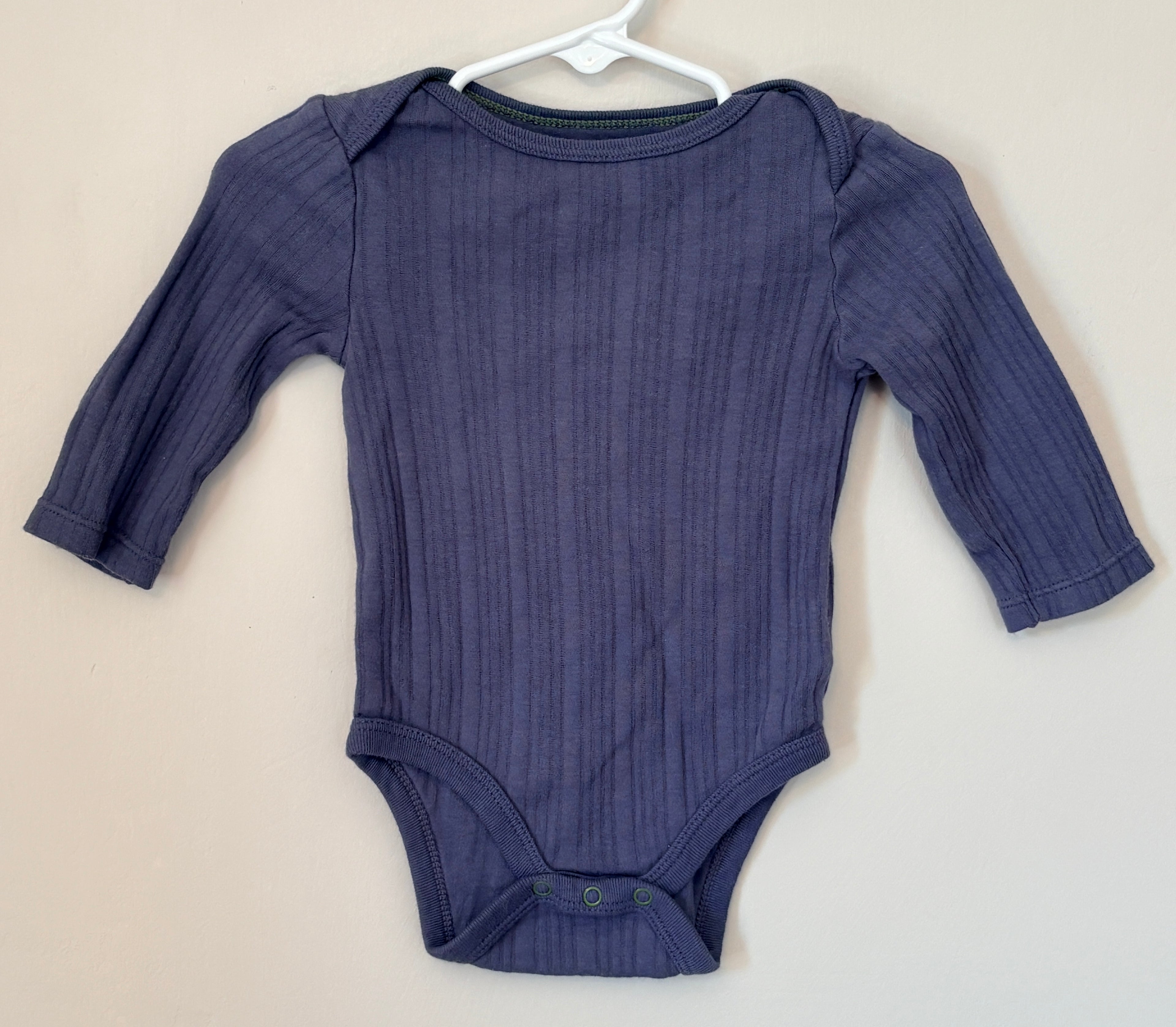 Cloud Island Blue Long Sleeve Onesie | 3-6m
