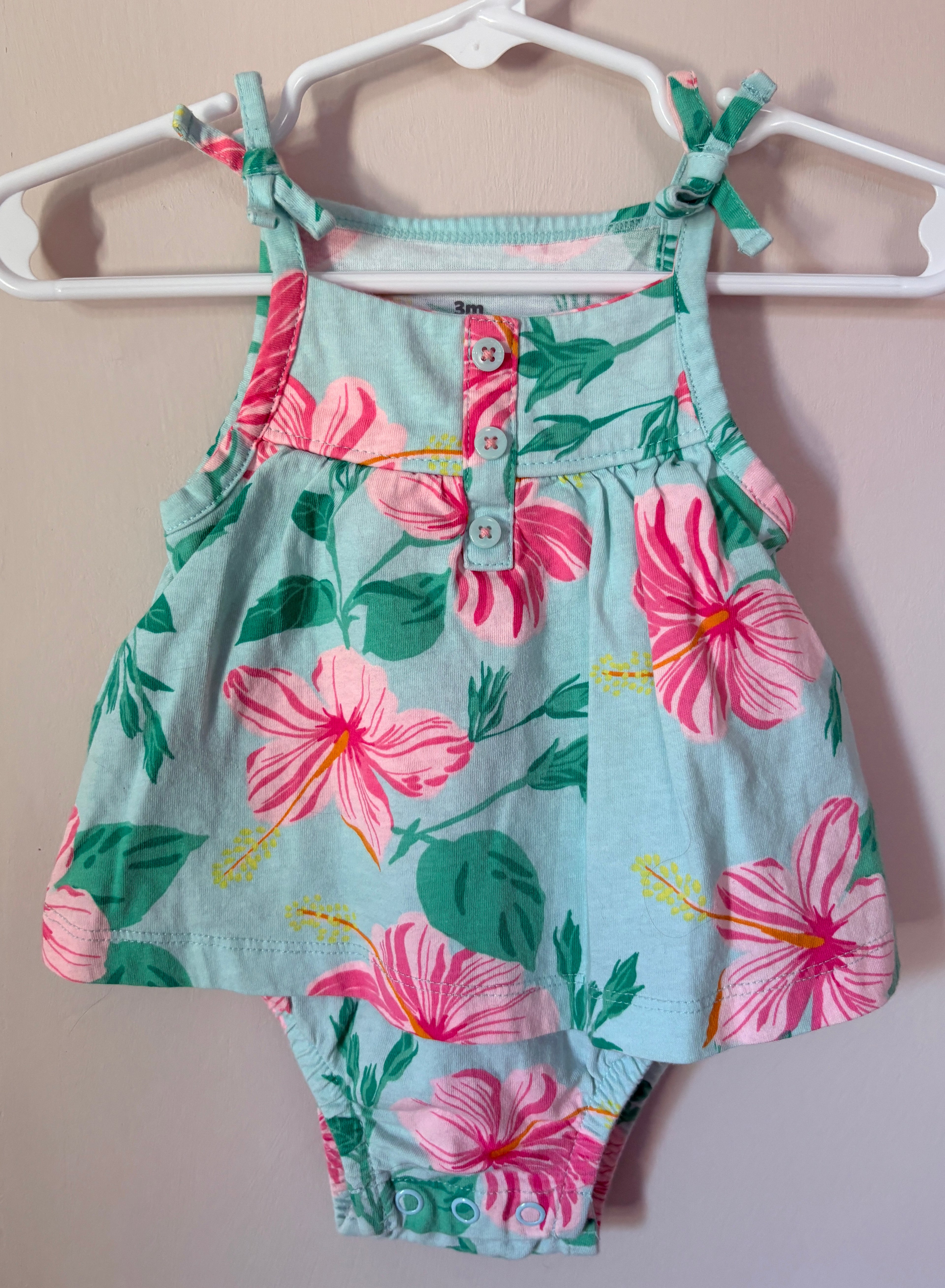 Tropical Floral Sunsuit | 3-6m