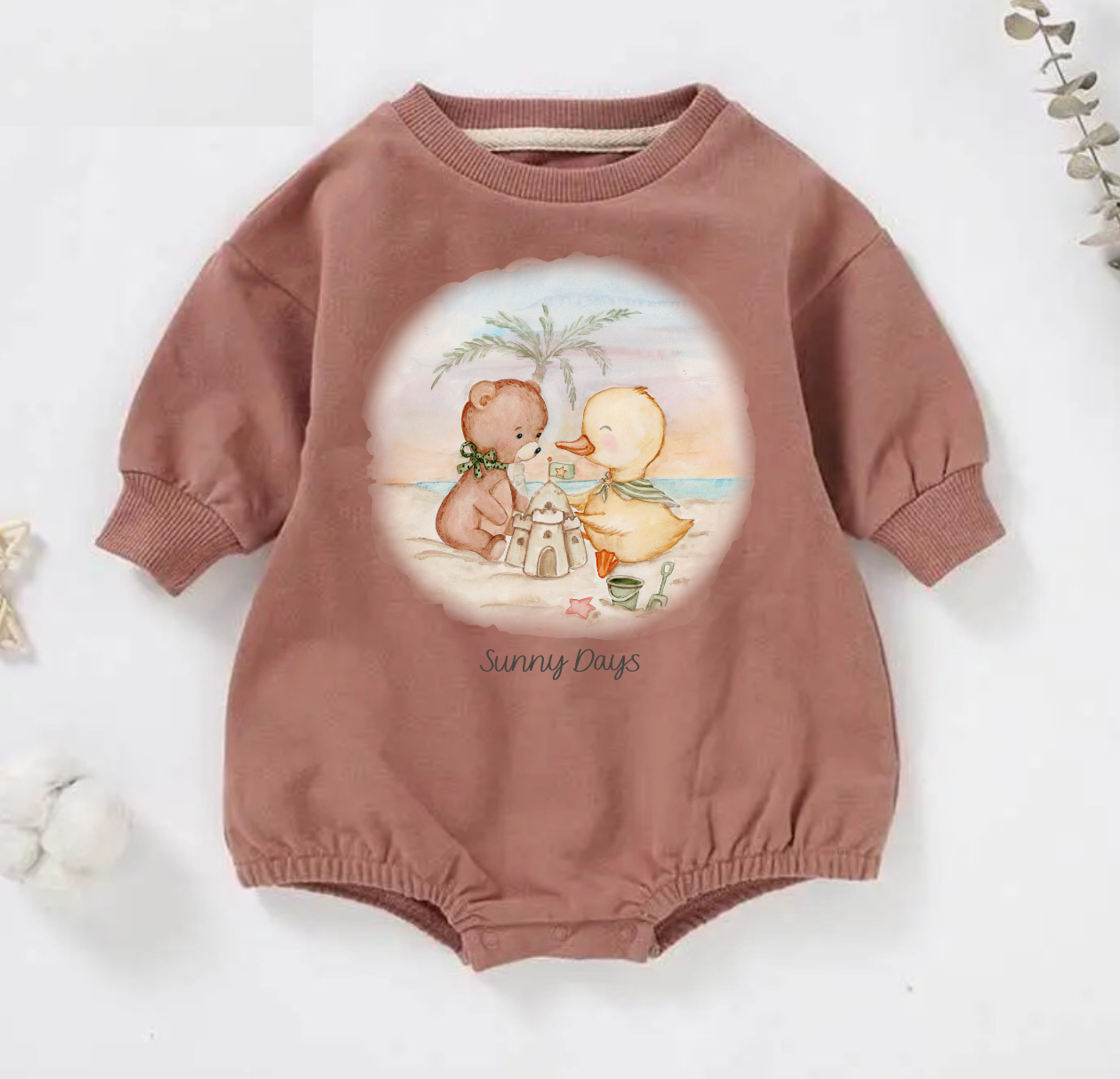 Sunny Days Long Sleeve Bubble Romper