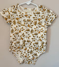 Golden Floral Onesie | 6–9m