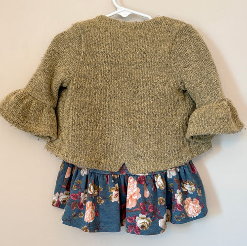 Bonnie Baby Floral Dress & Cardigan Set | 18-24m
