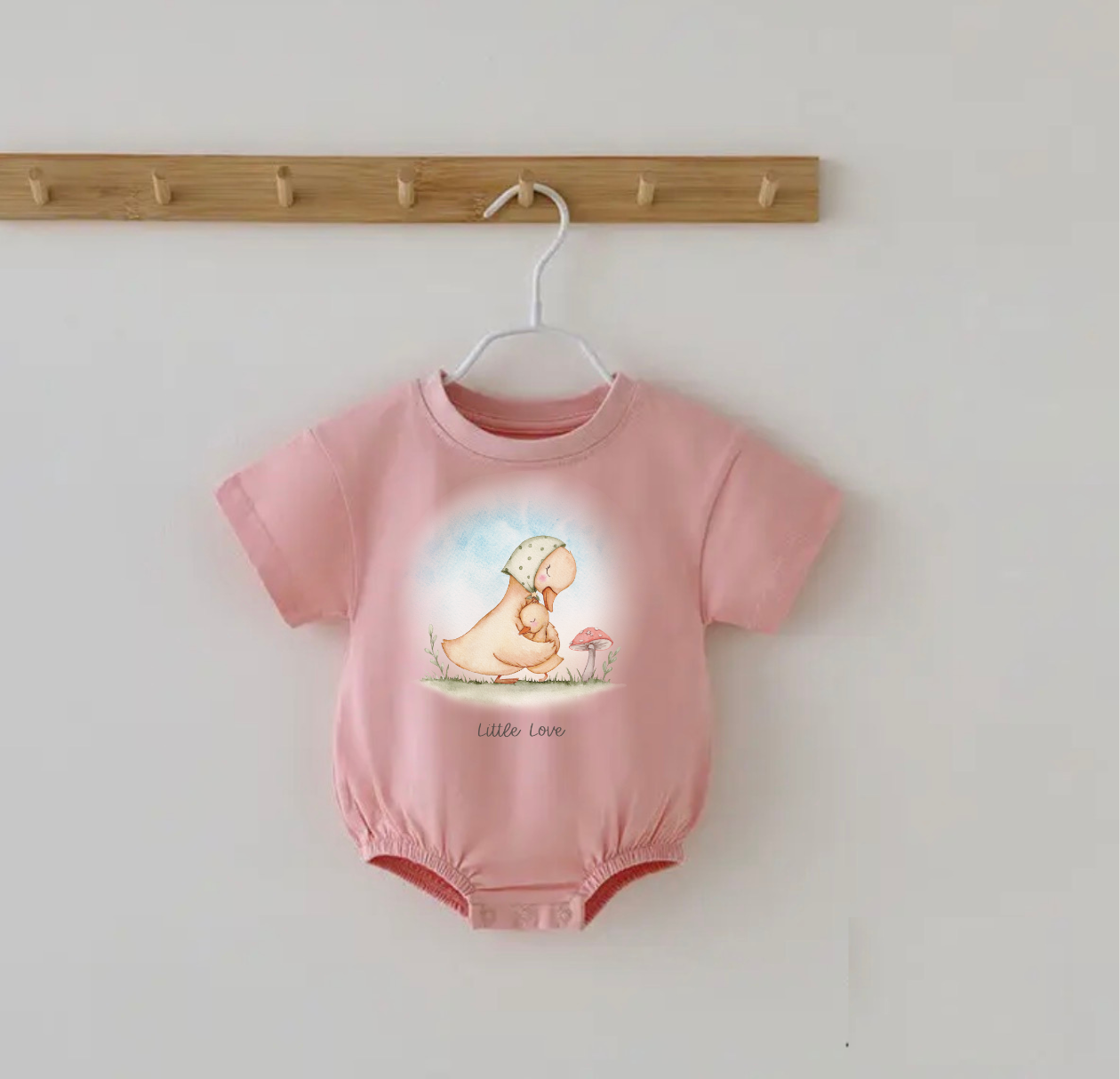 Mama Duck & Little Love Bubble Romper