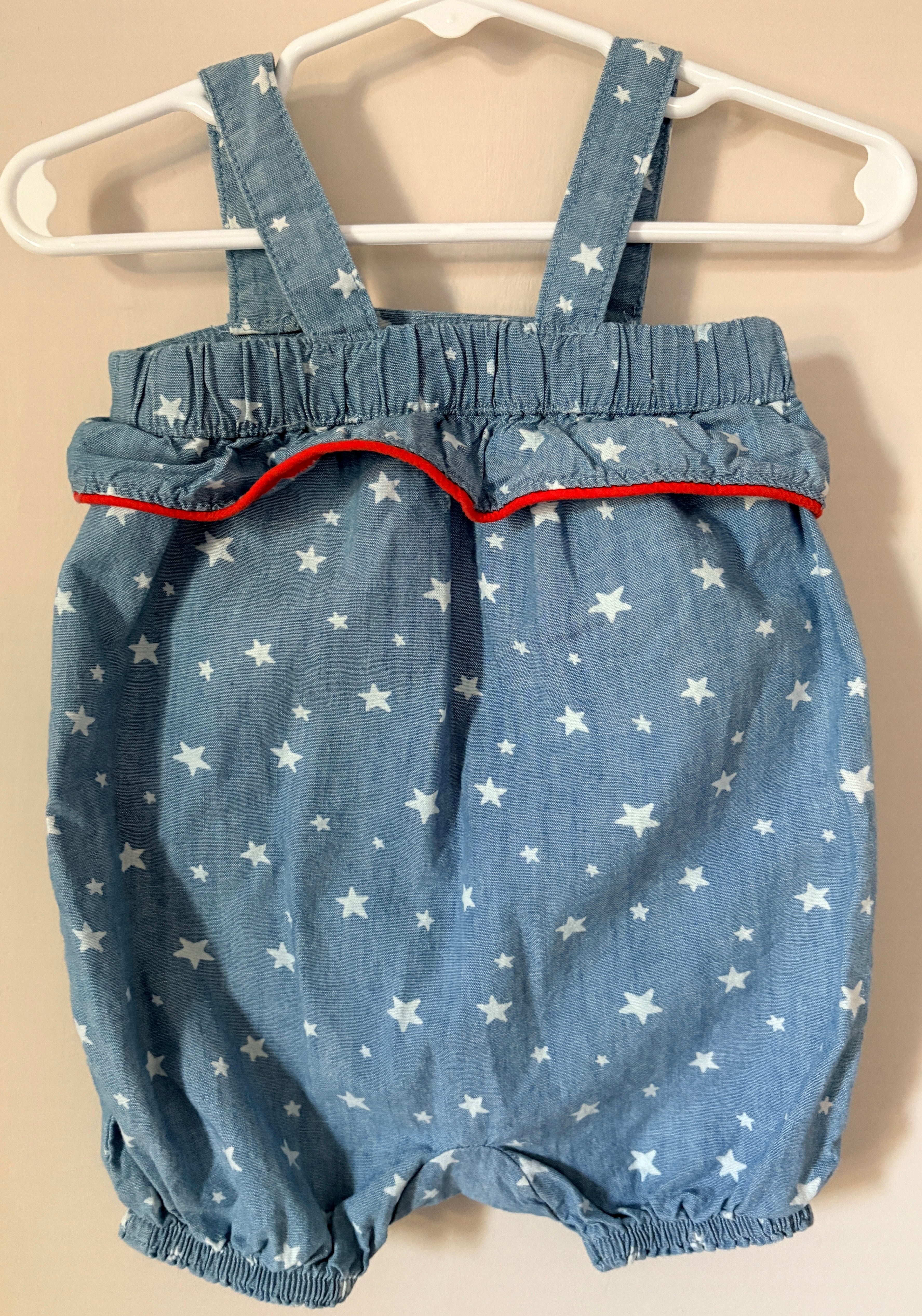 Ruffle Star Romper | 3–6m