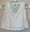 Embroidered Cotton Gauze Top | 6–9m
