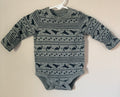 Little Dino Fair Isle Bodysuit | 3-6m