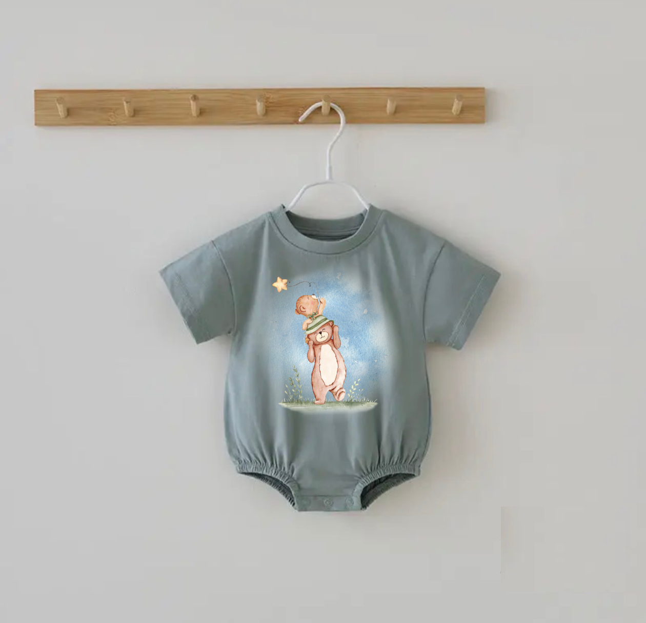 Little Buddy Bear Bubble Romper
