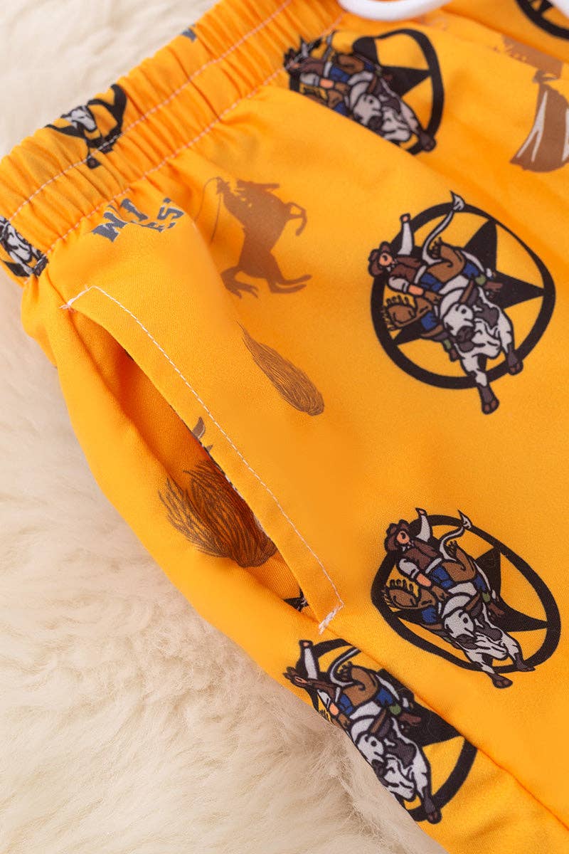 Wild West Swim Trunks